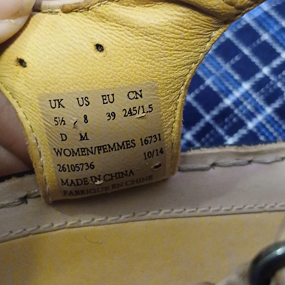 Clarks Artisan Unstructured Dory Leather Wedge Light Tan Size 8 Summer